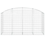 Vidaxx gabion voûté 200x50x100 120 cm en fer galvanisé