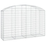 Vidaxx gabion voûté 200x50x120 140 cm en fer galvanisé