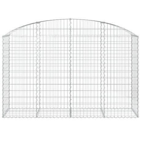 Vidaxx gabion voûté 200x50x120 140 cm en fer galvanisé