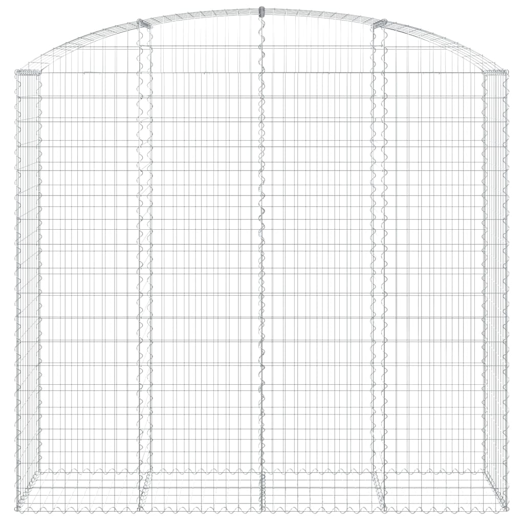 Vidaxl Schanskorf Vaunted 200x50x180 200 cm galvaniserat järn