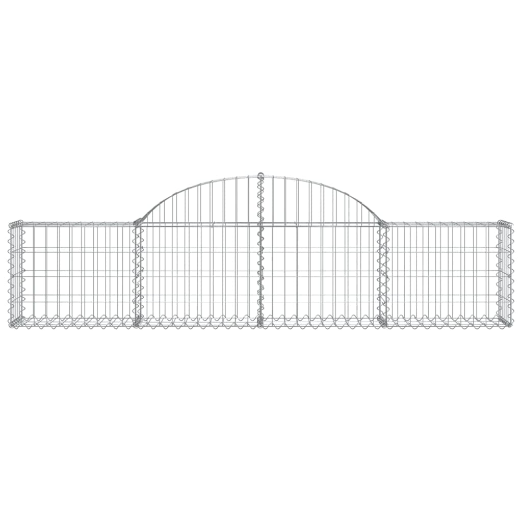 Vidaxx gabion voûté 200x30x40 60 cm en fer galvanisé