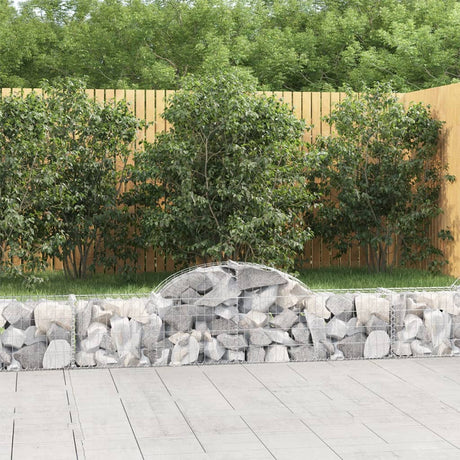 Vidaxx gabion voûté 200x30x40 60 cm en fer galvanisé