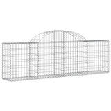 Vidaxx gabion voûté 200x30x60 80 cm en fer galvanisé