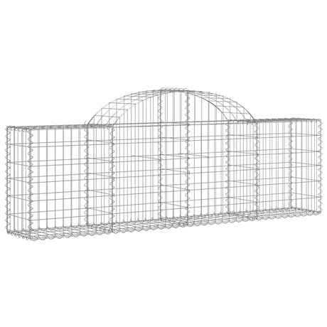 Vidaxx gabion voûté 200x30x60 80 cm en fer galvanisé