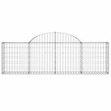 Vidaxx gabion voûté 200x30x60 80 cm en fer galvanisé