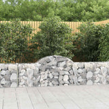 Vidaxx gabion voûté 200x30x60 80 cm en fer galvanisé