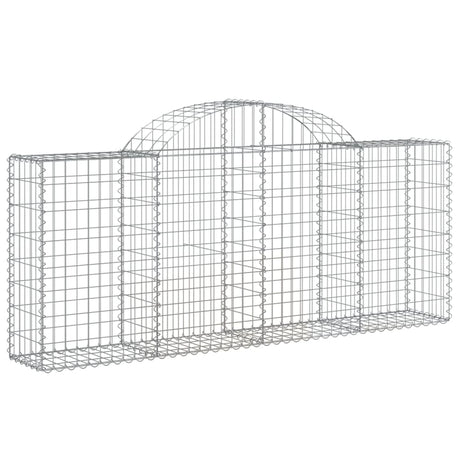 Vidaxx gabion voûté 200x30x80 100 cm en fer galvanisé