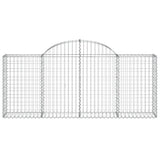 Vidaxx gabion voûté 200x30x80 100 cm en fer galvanisé