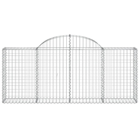 Vidaxx gabion voûté 200x30x80 100 cm en fer galvanisé