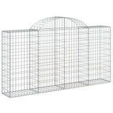 Vidaxx gabion voûté 200x30x100 120 cm en fer galvanisé