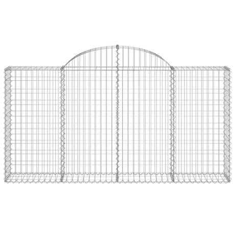 Vidaxx gabion voûté 200x30x100 120 cm en fer galvanisé