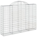 Vidaxx gabion voûté 200x30x140 160 cm en fer galvanisé
