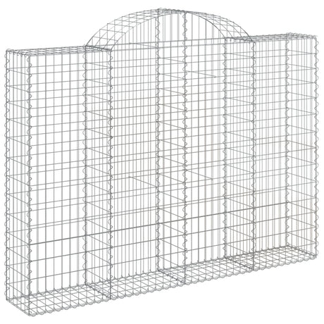 Vidaxx gabion voûté 200x30x140 160 cm en fer galvanisé