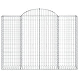 Vidaxx gabion voûté 200x30x140 160 cm en fer galvanisé