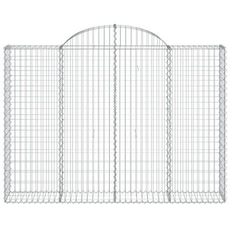 Vidaxx gabion voûté 200x30x140 160 cm en fer galvanisé