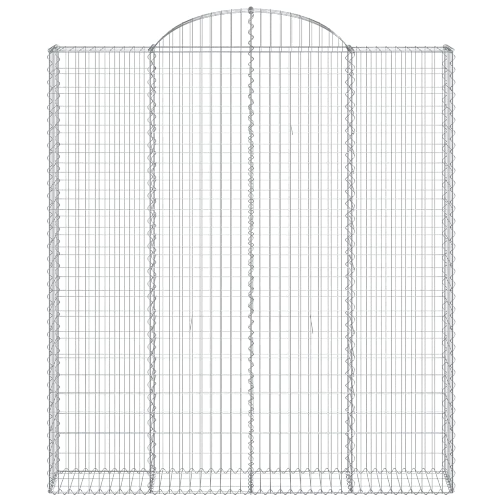 Vidaxl Schanskorf Vaunted 200x30x220 240 cm Galvaniserat järn