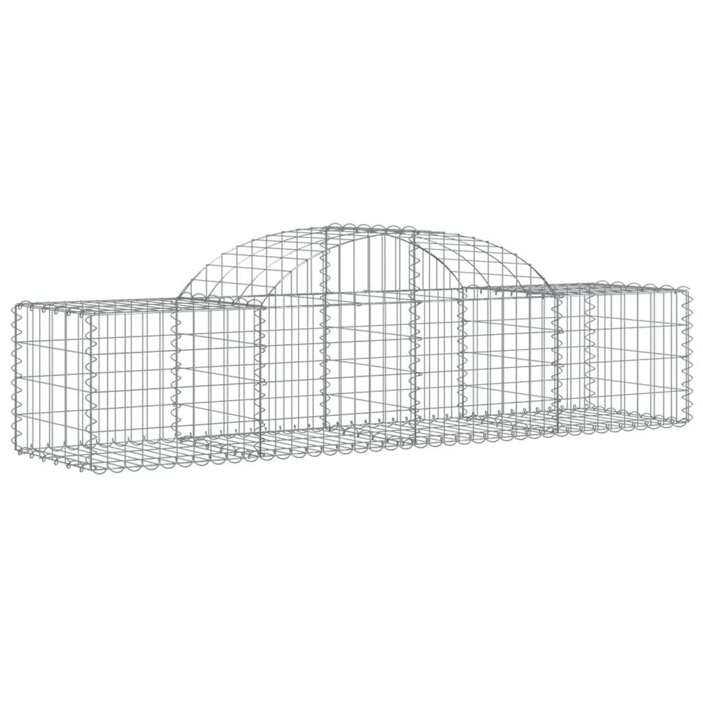 Vidaxx gabion voûté 200x50x40 60 cm en fer galvanisé