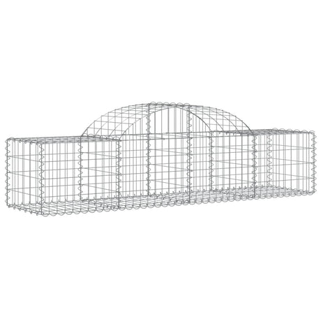 Vidaxx gabion voûté 200x50x40 60 cm en fer galvanisé