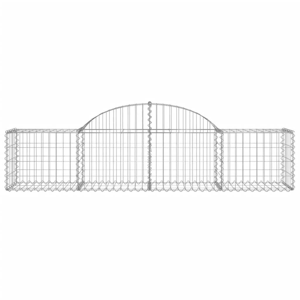 Vidaxx gabion voûté 200x50x40 60 cm en fer galvanisé