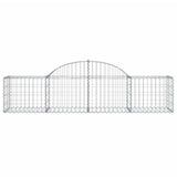 Vidaxx gabion voûté 200x50x40 60 cm en fer galvanisé