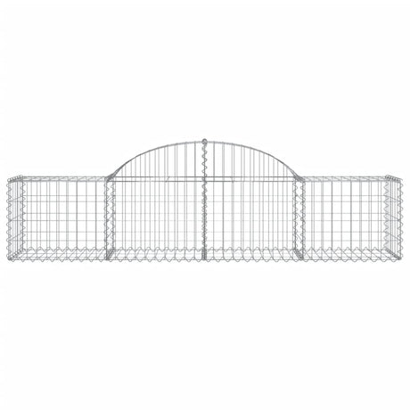 Vidaxx gabion voûté 200x50x40 60 cm en fer galvanisé