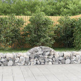 Vidaxx gabion voûté 200x50x40 60 cm en fer galvanisé