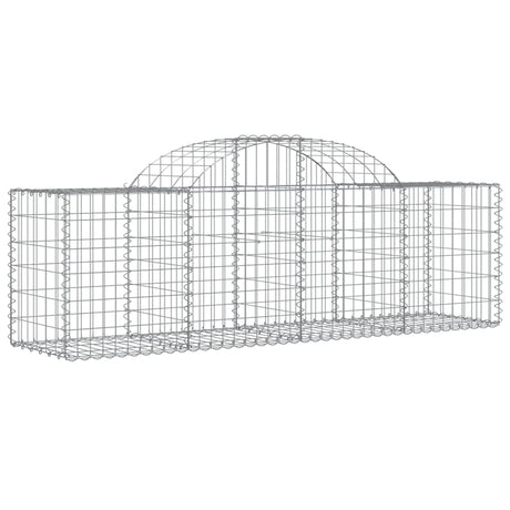 Vidaxx gabion voûté 200x50x60 80 cm en fer galvanisé