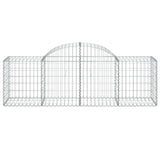Vidaxx gabion voûté 200x50x60 80 cm en fer galvanisé