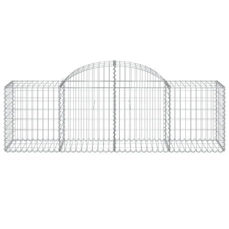 Vidaxx gabion voûté 200x50x60 80 cm en fer galvanisé