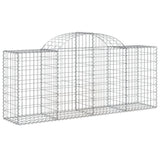 Vidaxx gabion voûté 200x50x80 100 cm en fer galvanisé