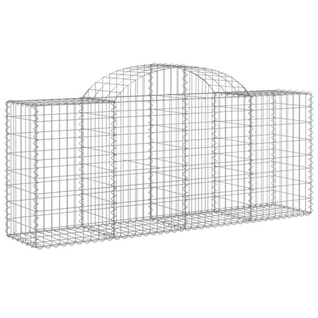 Vidaxx gabion voûté 200x50x80 100 cm en fer galvanisé