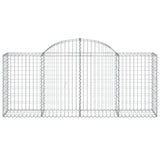 Vidaxx gabion voûté 200x50x80 100 cm en fer galvanisé