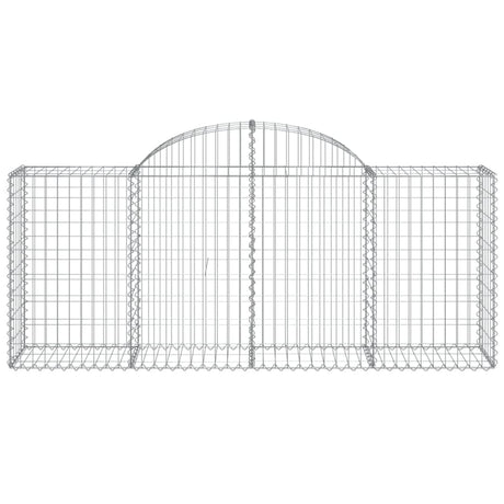 Vidaxx gabion voûté 200x50x80 100 cm en fer galvanisé