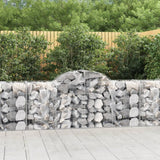 Vidaxx gabion voûté 200x50x80 100 cm en fer galvanisé