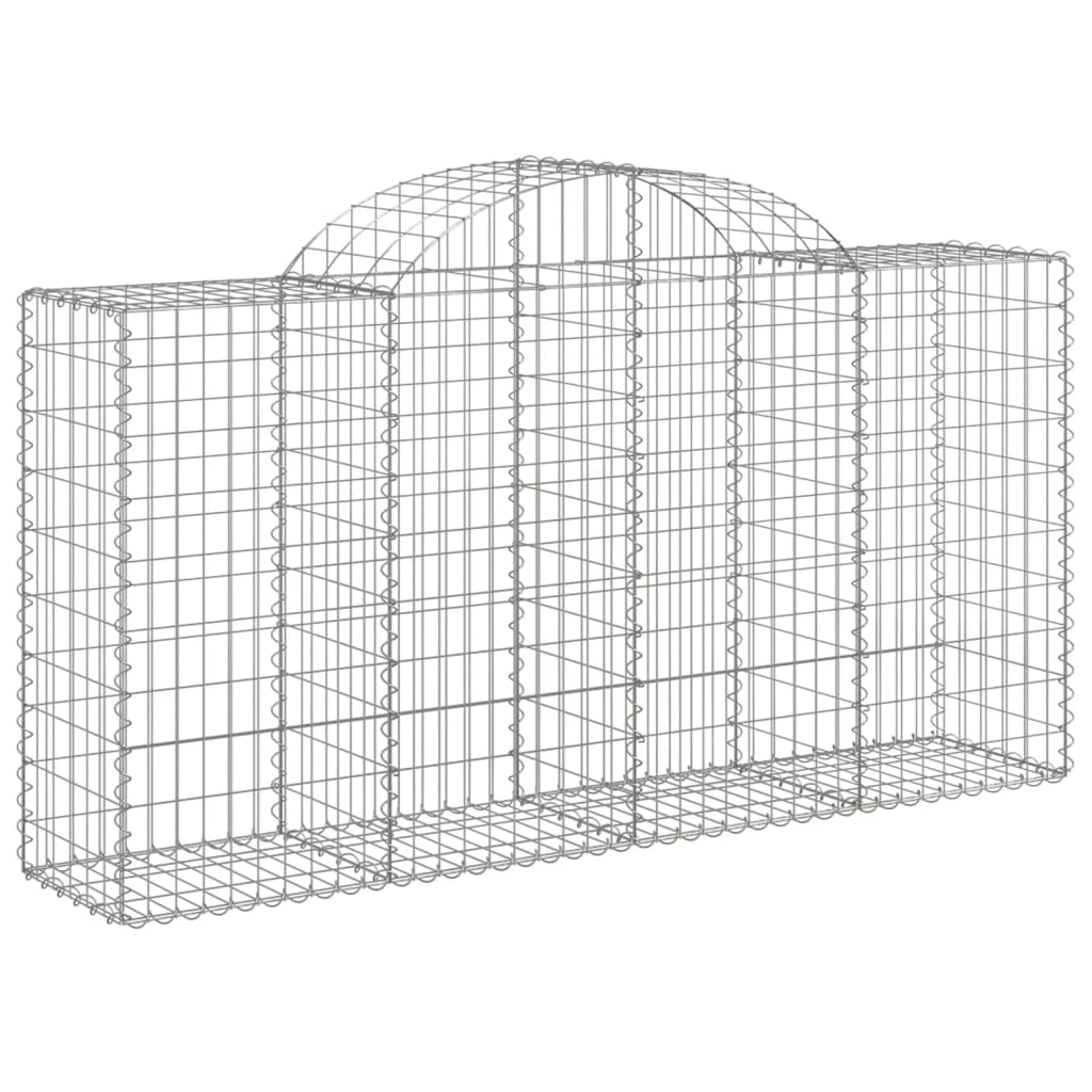 Vidaxx gabion voûté 200x50x100 120 cm en fer galvanisé