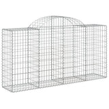 Vidaxx gabion voûté 200x50x100 120 cm en fer galvanisé