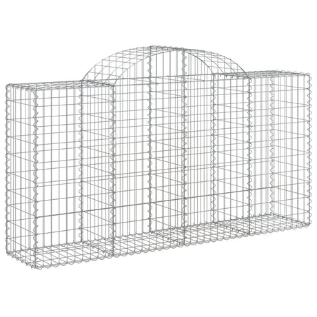Vidaxx gabion voûté 200x50x100 120 cm en fer galvanisé