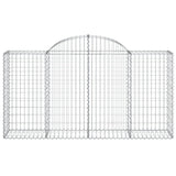 Vidaxx gabion voûté 200x50x100 120 cm en fer galvanisé