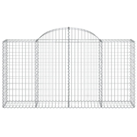 Vidaxx gabion voûté 200x50x100 120 cm en fer galvanisé