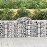 Vidaxx gabion voûté 200x50x100 120 cm en fer galvanisé