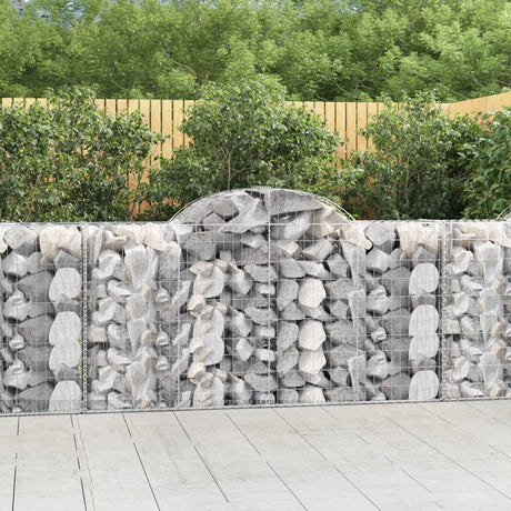Vidaxx gabion voûté 200x50x100 120 cm en fer galvanisé