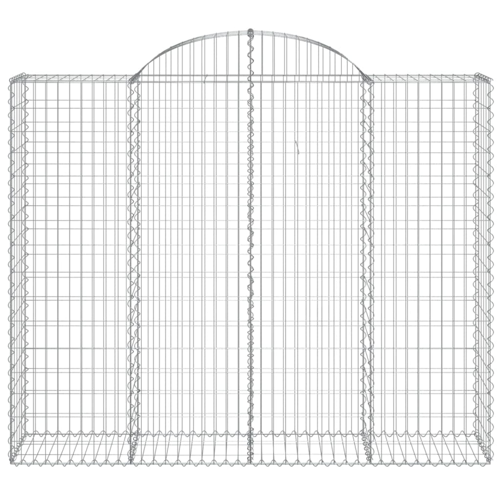 Vidaxl shananskorf vaulted 200x50x160 180 cm Galavaniséiert Eisen