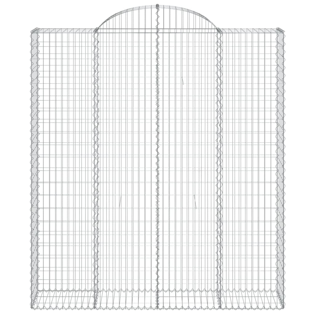 Vidaxl Schanskorf Voûté 200x50x220 240 cm fer galvanisé