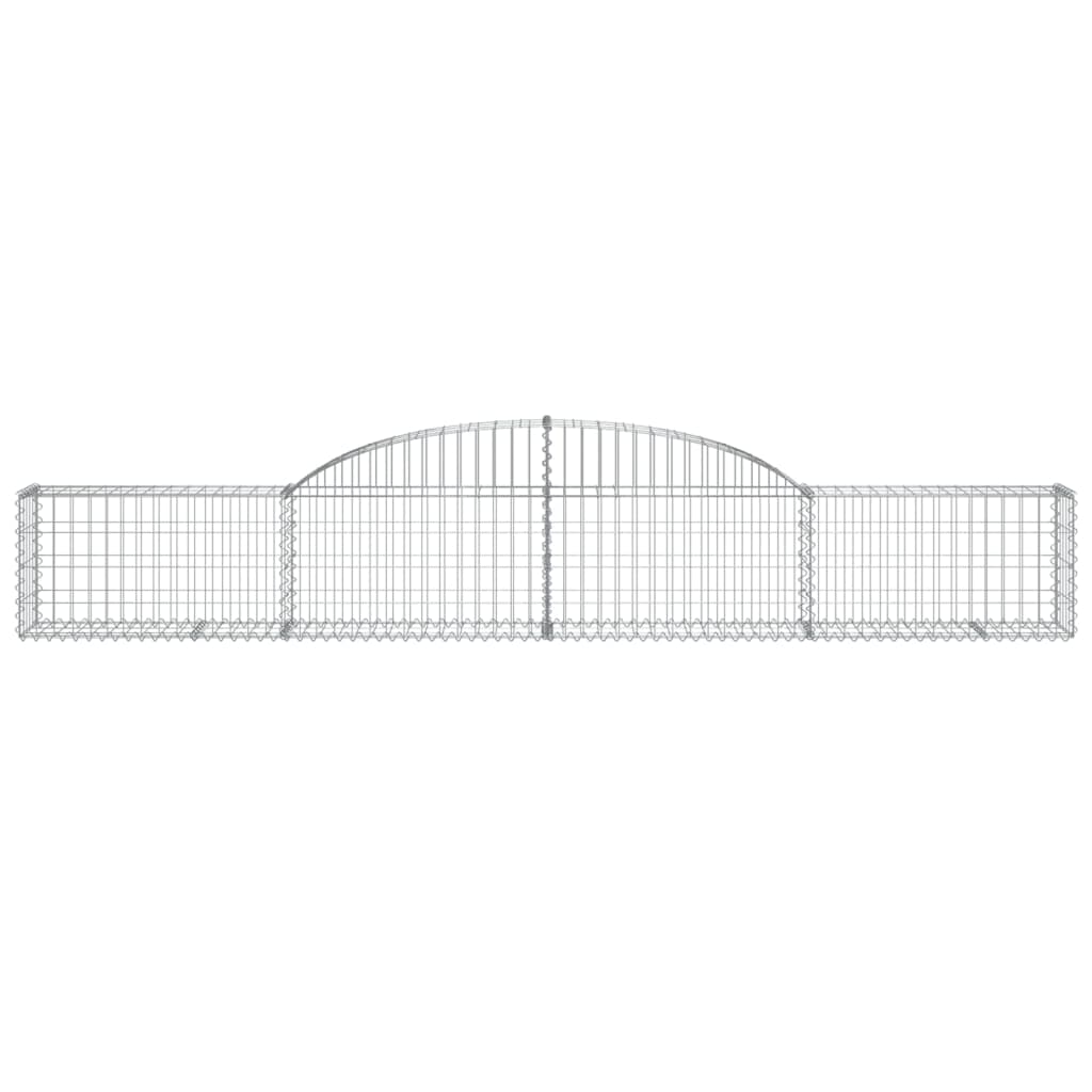 Vidaxx gabion voûté 300x30x40 60 cm en fer galvanisé