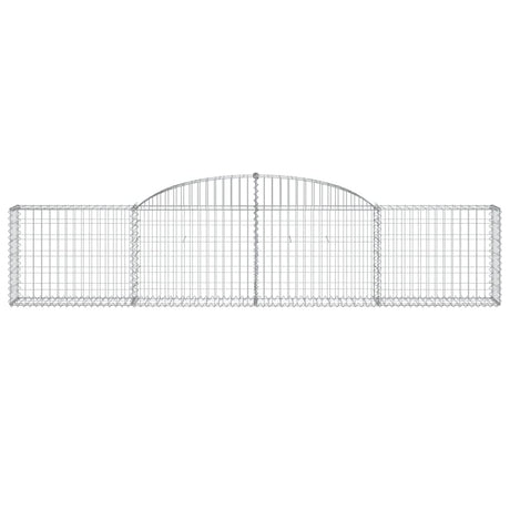Vidaxx gabion voûté 300x30x60 80 cm en fer galvanisé