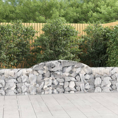 Vidaxx gabion voûté 300x30x60 80 cm en fer galvanisé