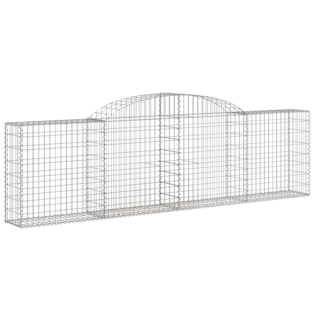 Vidaxx gabion voûté 300x30x80 100 cm en fer galvanisé