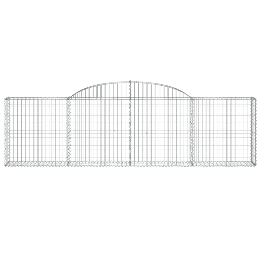 Vidaxx gabion voûté 300x30x80 100 cm en fer galvanisé