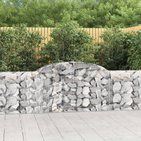 Vidaxx gabion voûté 300x30x80 100 cm en fer galvanisé