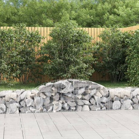 Vidaxx gabion voûté 300x50x40 60 cm en fer galvanisé